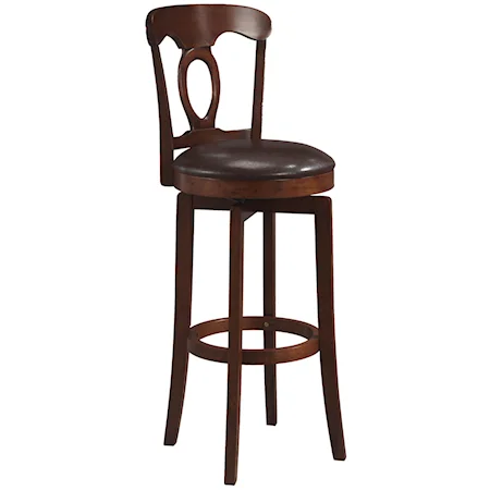 24.5" Counter Height Brown Corsica Stool